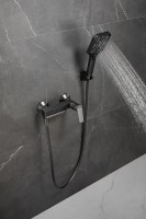 Смеситель для ванны с душем BELZ B715 B60715-3 оружейная сталь Смеситель для ванны с душем BELZ B715 B60715-3 оружейная сталь