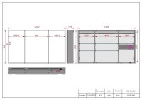 Зеркальный шкаф Esbano ES-3812D 120х70см для ванной с инфракрасным выключателем, с подогревом большой дверки, с крючком для фена, с LED-подсветкой корпуса и внутренней подсветкой двух отделов