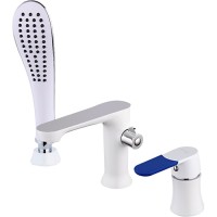 Смеситель на борт ванны Frap H34 F1134 белый, хром