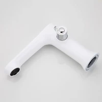 Смеситель на борт ванны Frap H34 F1134 белый, хром