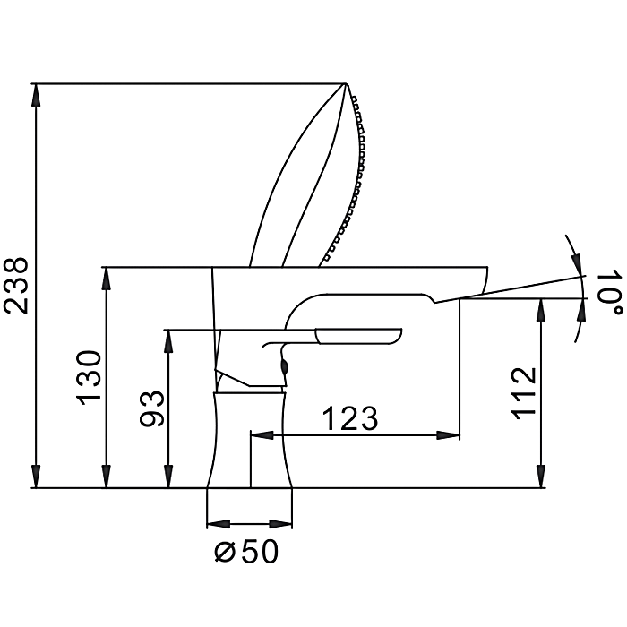 Смеситель на борт ванны Frap H34 F1134 белый, хром