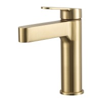 Смеситель для раковины Gappo G99-33 G1099-33 золотой сатин