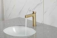 Смеситель для раковины Gappo G99-33 G1099-33 золотой сатин