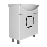 Тумба под раковину Элеганс-75 I тумба для ванной Mixline 75х31,4х86 Белый ПВХ