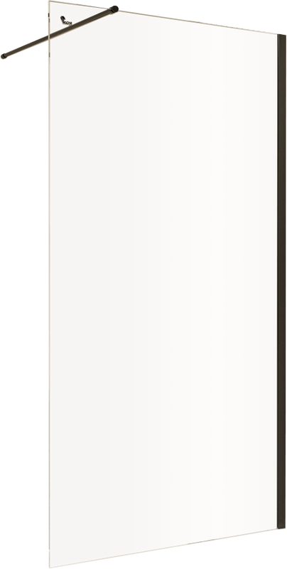 Шторка на ванну RGW Screens SC-051-B 70 см, профиль черный, стекло прозрачное