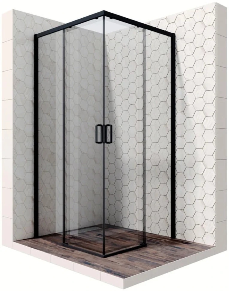 Душевой уголок Ambassador Queen 11011204Black 100x100
