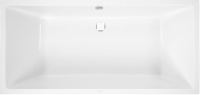 Акриловая ванна Vagnerplast Cavallo 180x80 см, пристенная, ультрабелая, на ножках