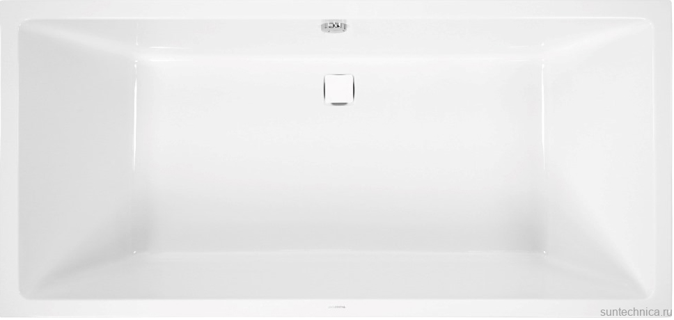 Акриловая ванна Vagnerplast Cavallo 180x80 см, пристенная, ультрабелая, на ножках