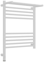 Полотенцесушитель электрический Сунержа Богема 3.1 30-6006-6050 70x55 см, подключение слева, матовый белый, лесенка, с полкой