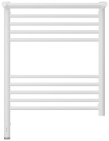 Полотенцесушитель электрический Сунержа Богема 3.1 30-6006-6050 70x55 см, подключение слева, матовый белый, лесенка, с полкой