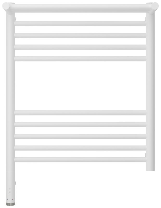 Полотенцесушитель электрический Сунержа Богема 3.1 30-6006-6050 70x55 см, подключение слева, матовый белый, лесенка, с полкой