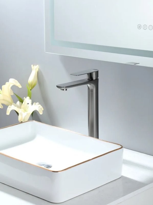 Смеситель для раковины Frap H806-9 F10806-29 оружейная сталь