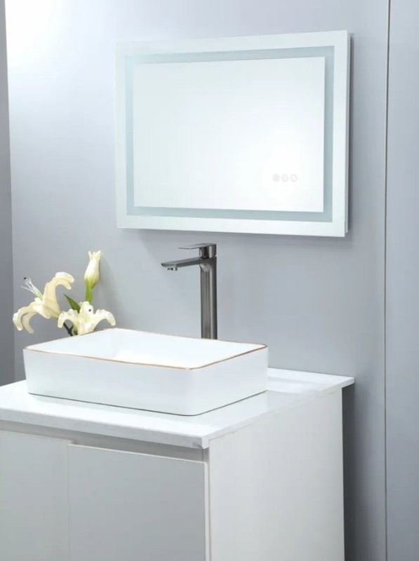 Смеситель для раковины Frap H806-9 F10806-29 оружейная сталь