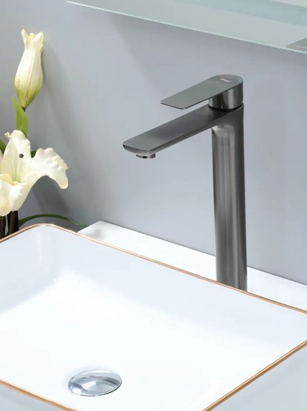 Смеситель для раковины Frap H806-9 F10806-29 оружейная сталь