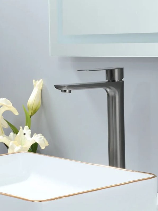 Смеситель для раковины Frap H806-9 F10806-29 оружейная сталь