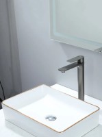 Смеситель для раковины Frap H806-9 F10806-29 оружейная сталь Смеситель для раковины Frap H806-9 F10806-29 оружейная сталь