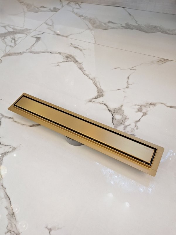 Душевой трап (лоток) AltroBagno Livello AltroBagnoLivello071209BG 60 см, решетка матовое золото, под плитку