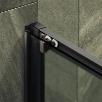 Душевая дверь в нишу Maybahglass MGD-1280-6 120 см, профиль черный, стекло матовое