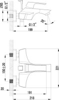 Смеситель для ванны с душем Lemark Unit LM4502C