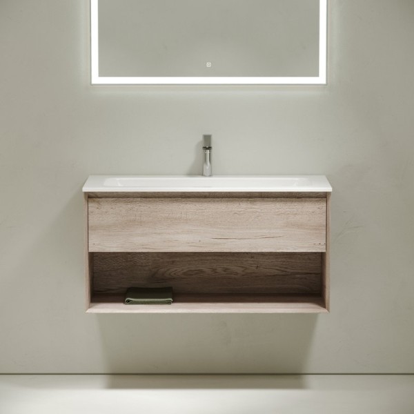 Тумба под раковину Sancos Marmi 1.0 100 дуб галифакс натуральный
