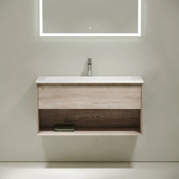 Тумба под раковину Sancos Marmi 1.0 100 дуб галифакс натуральный