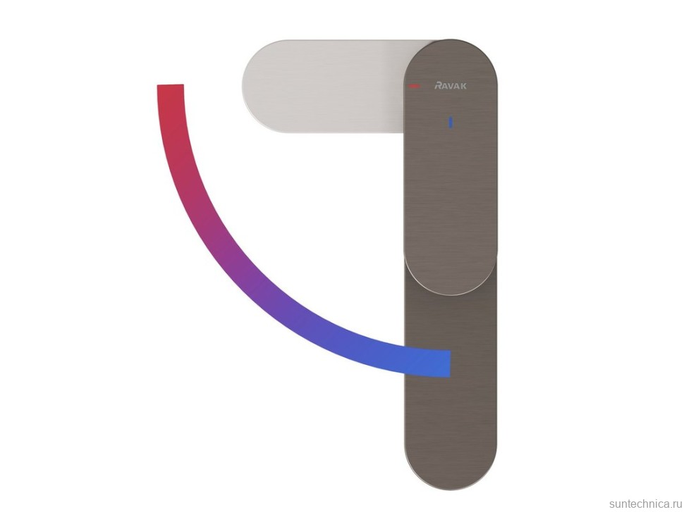 Смеситель для раковины Ravak Eleganta EL 014.21GB BeCool, брашированный графит