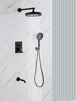 Душевой комплект Haiba HB80553-7 С ВНУТРЕННЕЙ ЧАСТЬЮ, черный