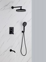 Душевой комплект Haiba HB80553-7 С ВНУТРЕННЕЙ ЧАСТЬЮ, черный