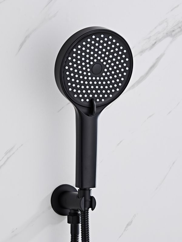 Душевой комплект Haiba HB80553-7 С ВНУТРЕННЕЙ ЧАСТЬЮ, черный