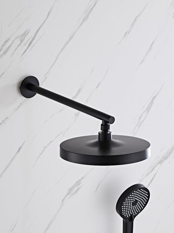 Душевой комплект Haiba HB80553-7 С ВНУТРЕННЕЙ ЧАСТЬЮ, черный