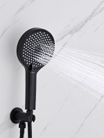 Душевой комплект Haiba HB80553-7 С ВНУТРЕННЕЙ ЧАСТЬЮ, черный