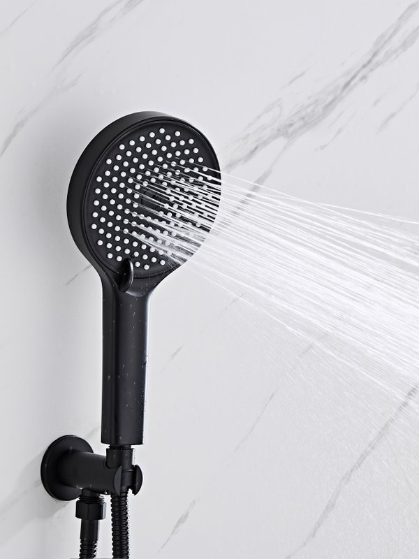 Душевой комплект Haiba HB80553-7 С ВНУТРЕННЕЙ ЧАСТЬЮ, черный