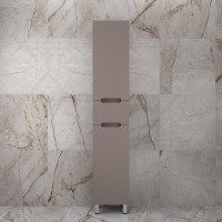 Шкаф-пенал для ванной Style Line Матис 36 Plus напольный, тауп темный