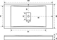 Поддон для душа Good Door Flow 120x80, с сифоном