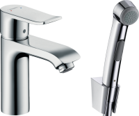 Смеситель для раковины Hansgrohe Metris 31285000 для раковины с гигиеническим душем