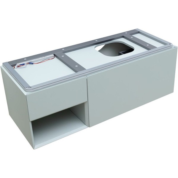 Тумба под раковину Allen Brau Infinity 120 1+1 R, подвесная, папирус матовый