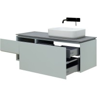 Тумба под раковину Allen Brau Infinity 120 1+1 R, подвесная, папирус матовый