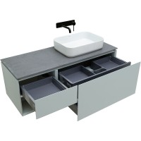 Тумба под раковину Allen Brau Infinity 120 1+1 R, подвесная, папирус матовый