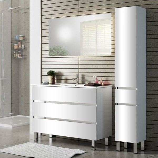 Мебель для ванной комнаты Sanvit Кубэ -3 100 белый глянец