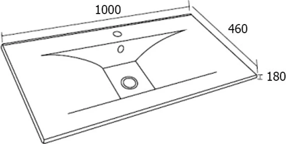 Мебель для ванной комнаты Sanvit Кубэ -3 100 белый глянец