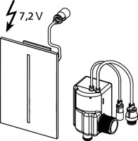 Кнопка смыва TECE filo urinal 9242063 7,2 V черная