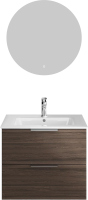Тумба с раковиной KERAMA MARAZZI Piano Forte 65 подвесная, дымчатый вяз