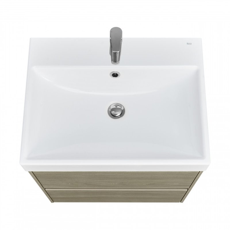 Тумба под раковину без столешницы Roca Ona 60 подвесная, темный вяз