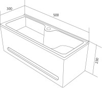 Тумба с раковиной 1MarKa Tiny S 60