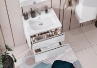 Тумба под раковину без столешницы Roca The Gap 60 2 ящика, белый глянец