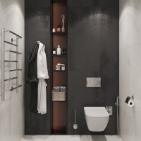 Кнопка смыва для унитаза STWORKI 230822 пластик, цвет глянцевый хром