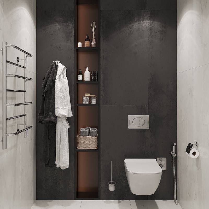 Кнопка смыва для унитаза STWORKI 230822 пластик, цвет глянцевый хром