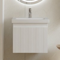 Мебель для ванной комнаты Vigo Finlay 50 подвесная, 1 ящик, матовая белая