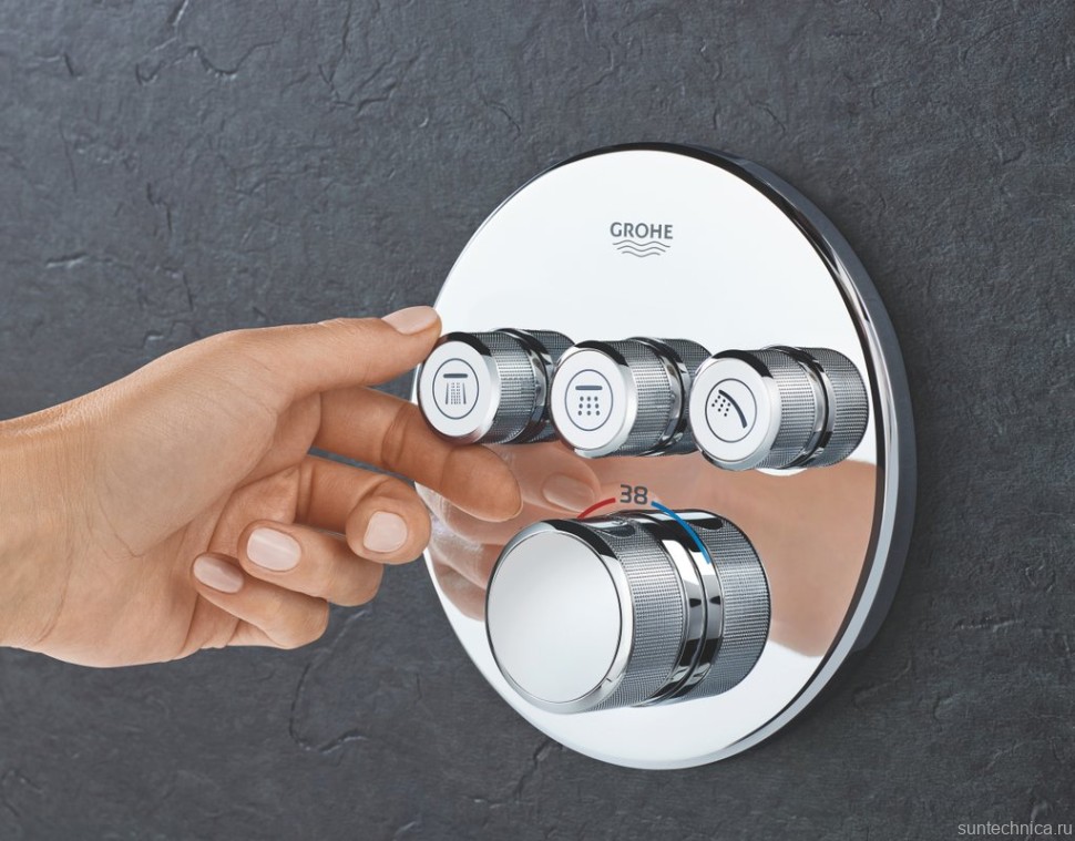 Термостатический смеситель встраиваемый Grohe Grohtherm SmartControl 29121000 для душа