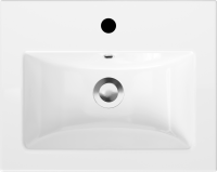 Тумба с раковиной SanStar Diva 50 подвесная, матовая белая, дуб вотан, раковина Como 50